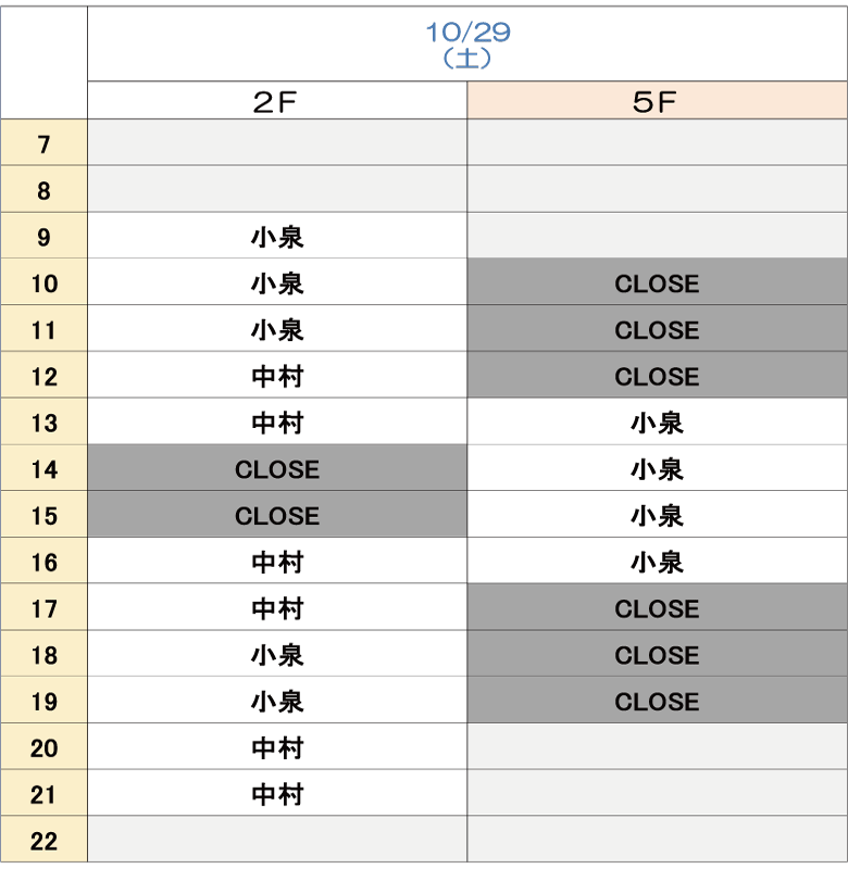 10月29日