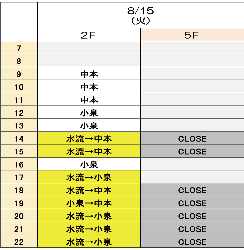 8月15日