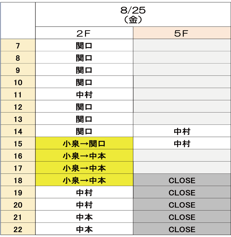 8月25日