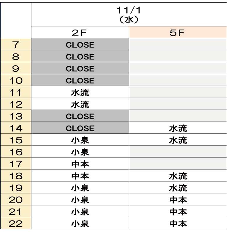 11月1日