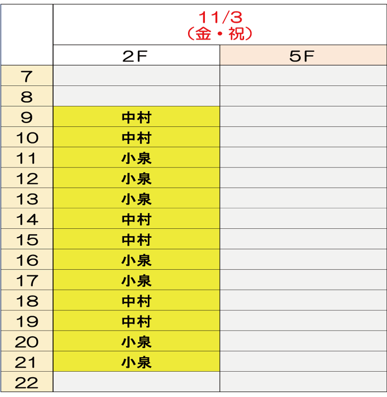 11月3日