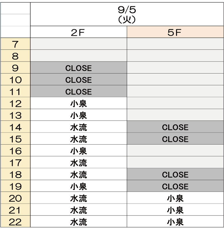 9月5日