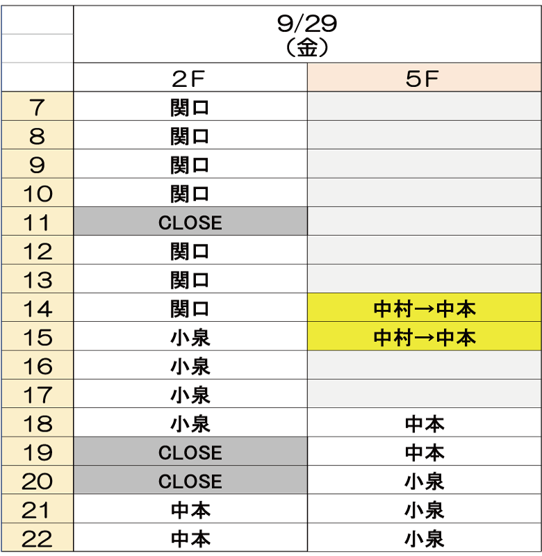 9月29日