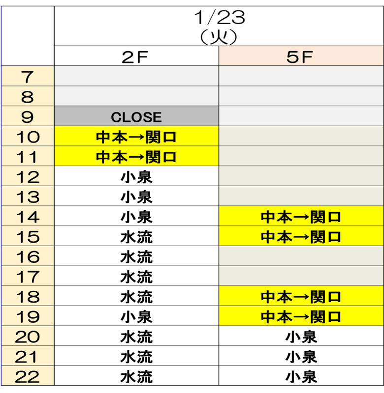 1月23日