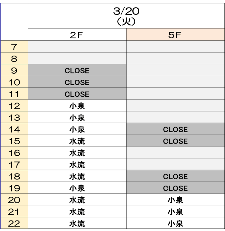 3月20日