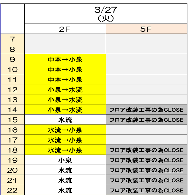 3月27日