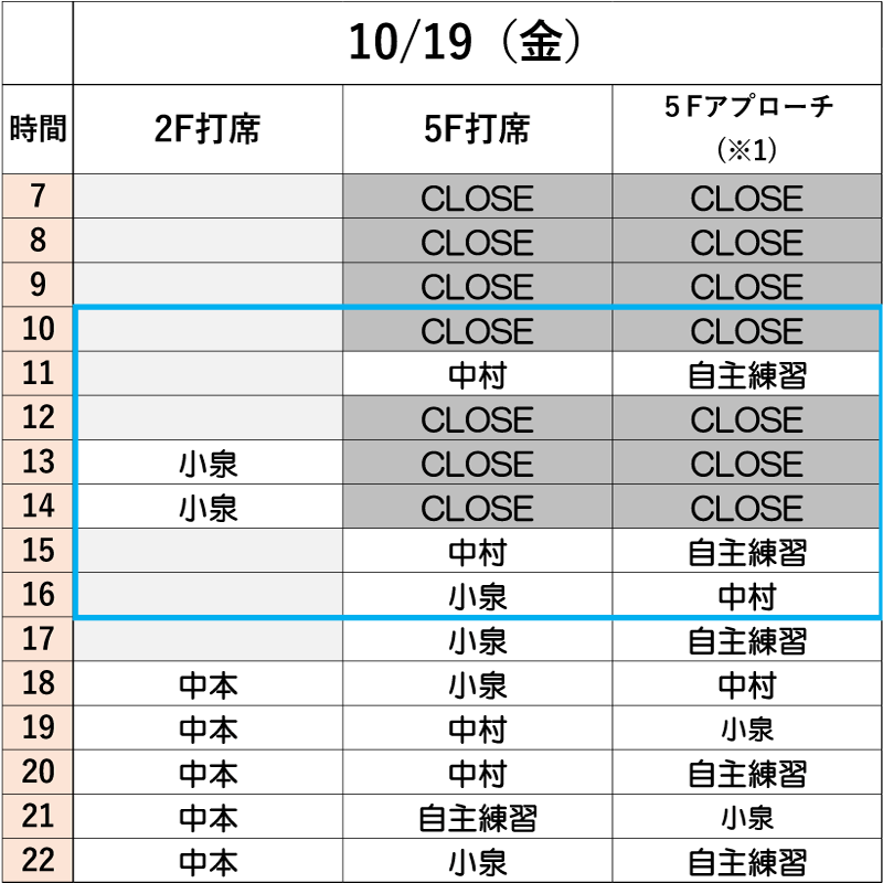 10月19日