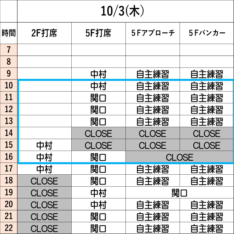 10月3日