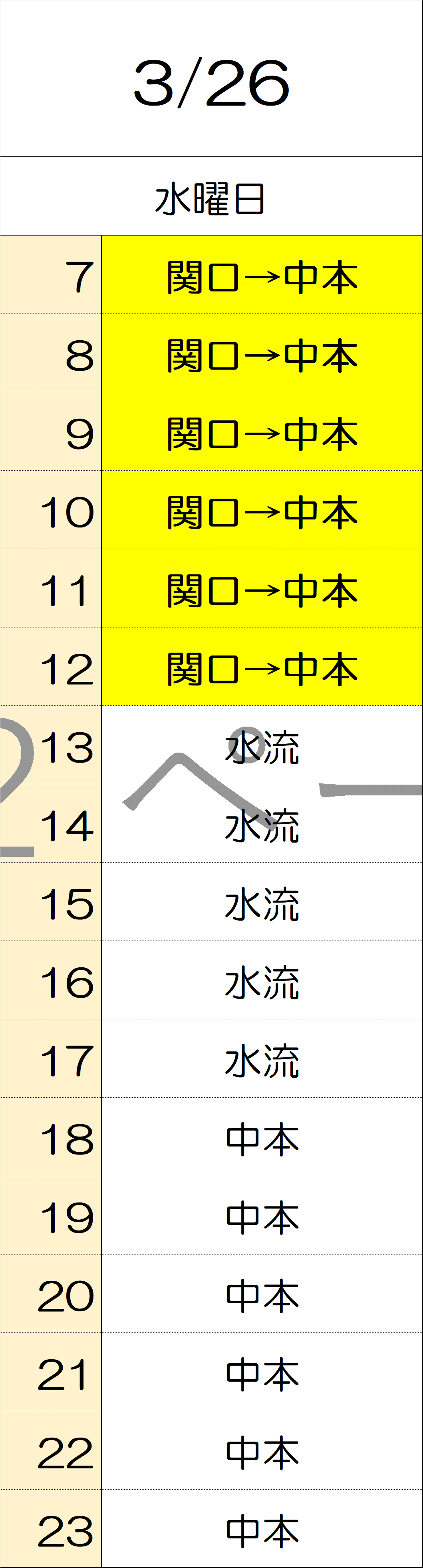 3月26日