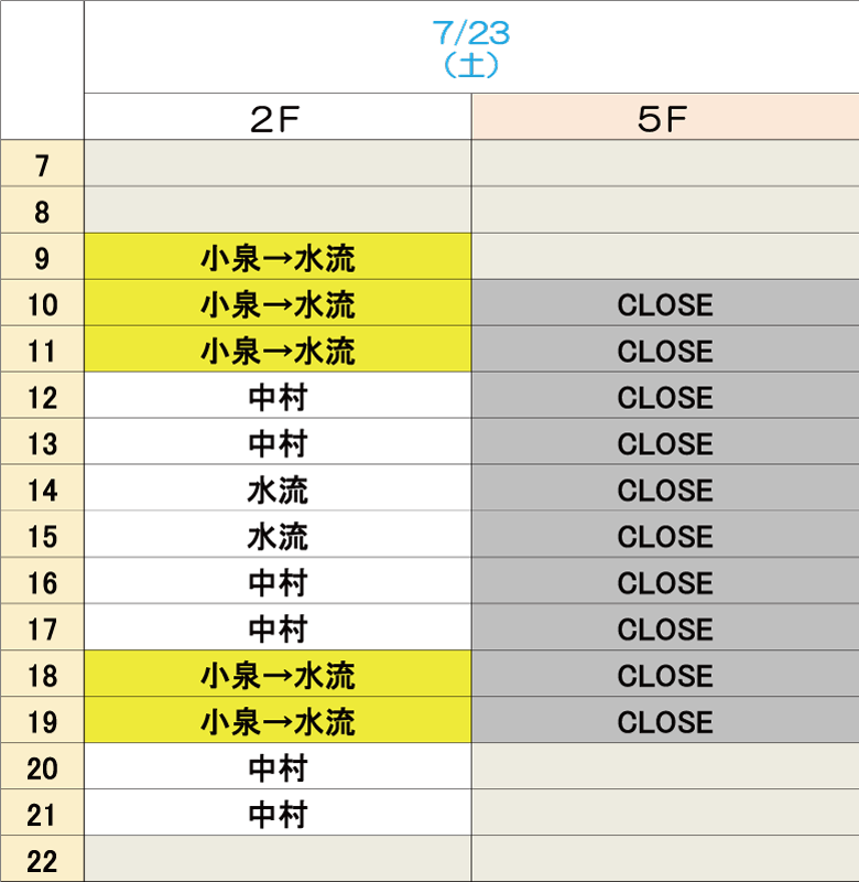 7月23日